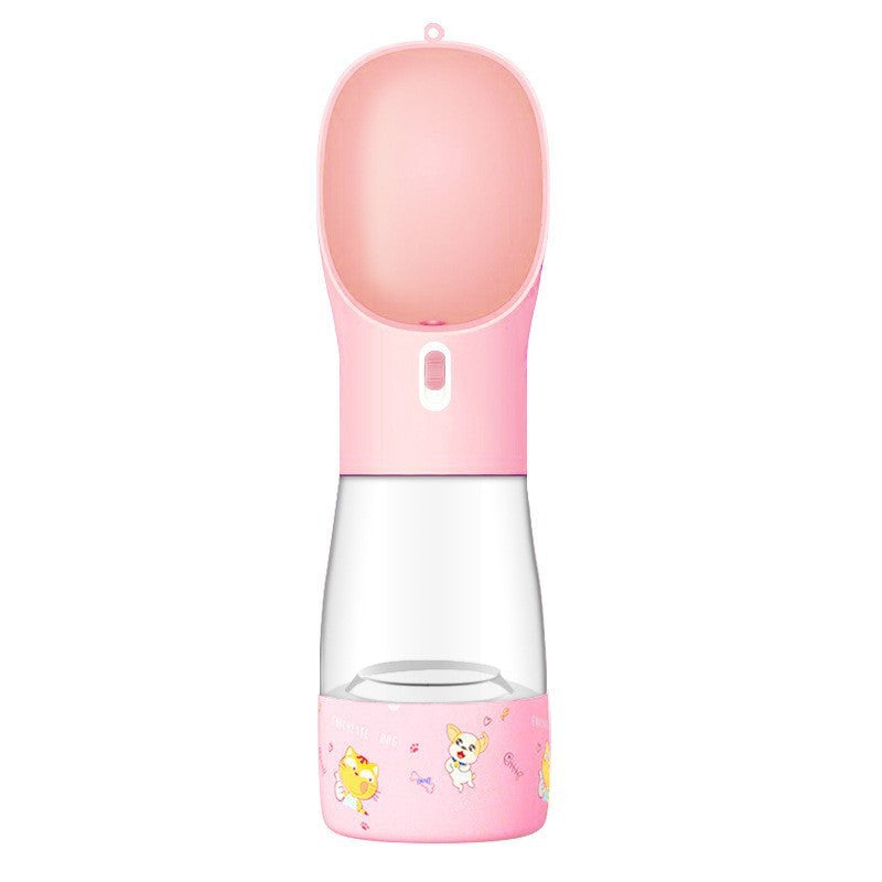 Portable Dog Travel Bottle Water & Food Feeder
