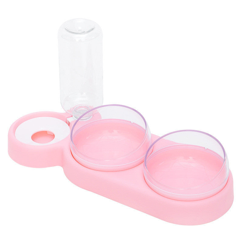 Dog & Cat Feeding Station Food Bowl + Water Dispenser