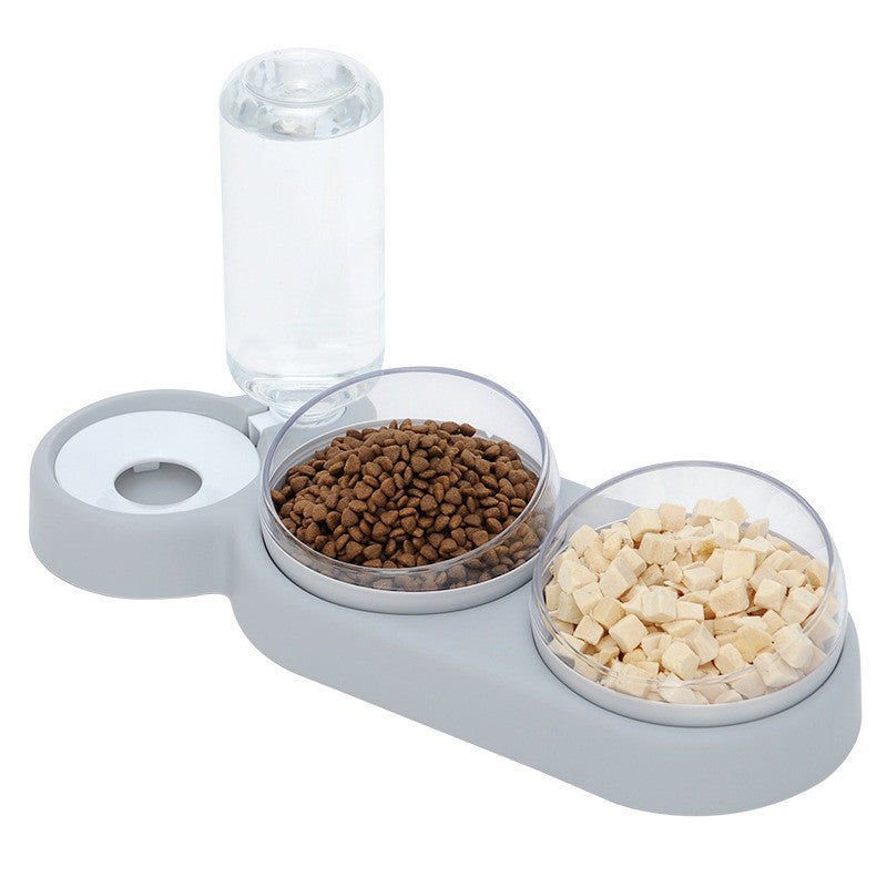 Dog & Cat Feeding Station Food Bowl + Water Dispenser