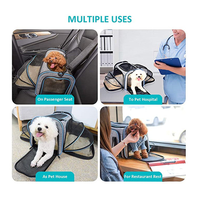 Cat Carrier Airline Approved Expandable Travel Bag