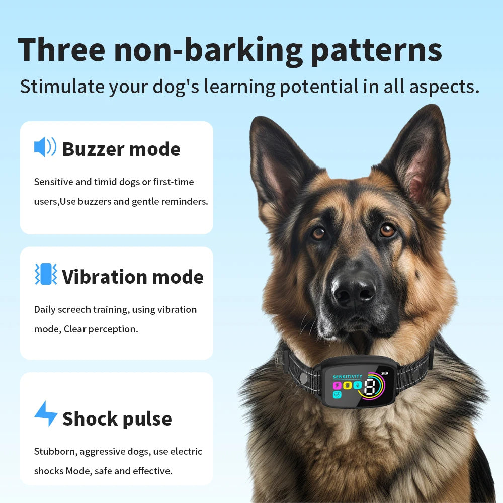 Anti Barking Dog Collar Smart Rechargeable Stopper