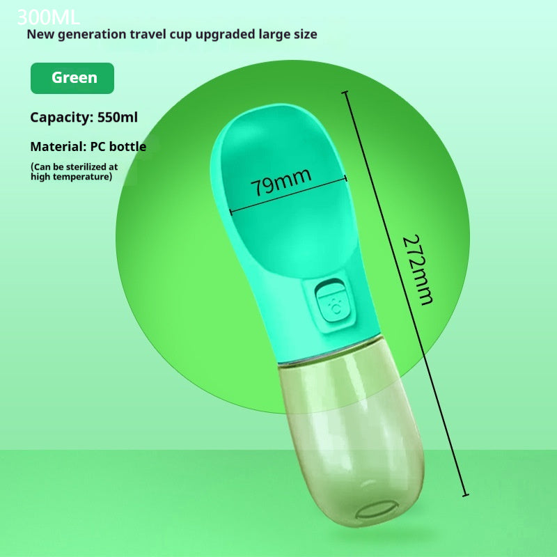 Portable Dog Travel Bottle Water & Food Feeder
