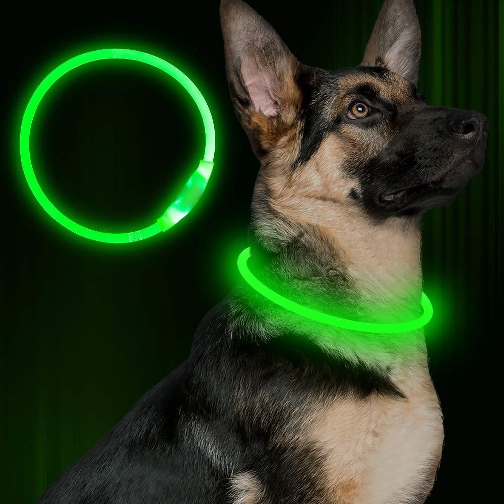 Dog Collar Light USB Rechargeable LED Safety Collar