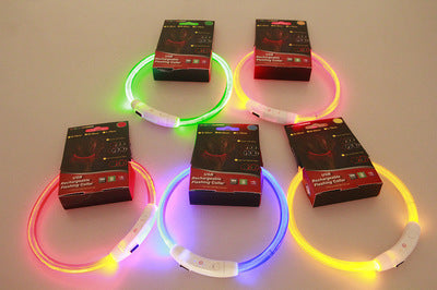 Dog Collar Light USB Rechargeable LED Safety Collar