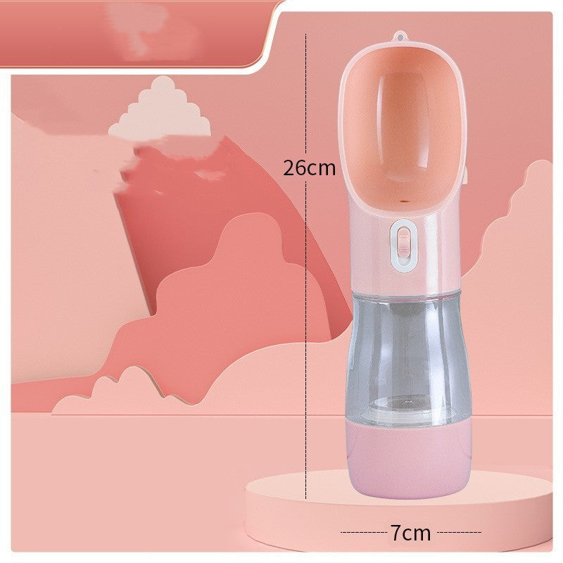 Portable Dog Travel Bottle Water & Food Feeder