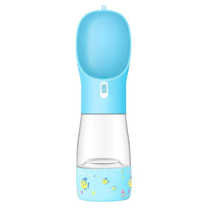 Portable Dog Travel Bottle Water & Food Feeder