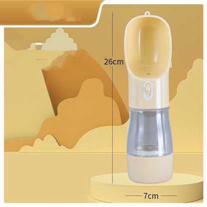 Portable Dog Travel Bottle Water & Food Feeder