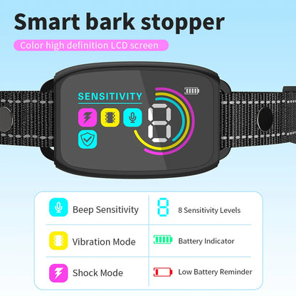 Anti Barking Dog Collar Smart Rechargeable Stopper